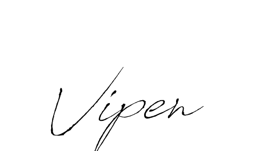 Create a beautiful signature design for name Vipen. With this signature (Antro_Vectra) fonts, you can make a handwritten signature for free. Vipen signature style 6 images and pictures png