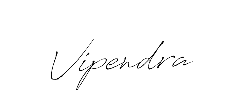 Vipendra stylish signature style. Best Handwritten Sign (Antro_Vectra) for my name. Handwritten Signature Collection Ideas for my name Vipendra. Vipendra signature style 6 images and pictures png