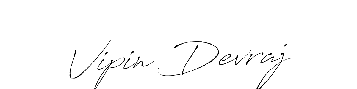 Design your own signature with our free online signature maker. With this signature software, you can create a handwritten (Antro_Vectra) signature for name Vipin Devraj. Vipin Devraj signature style 6 images and pictures png