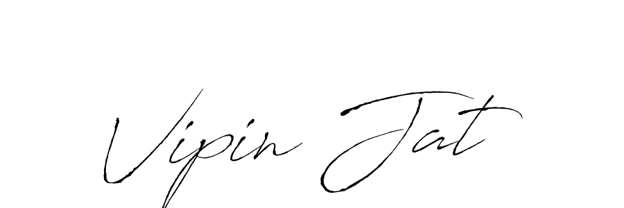 Make a beautiful signature design for name Vipin Jat. With this signature (Antro_Vectra) style, you can create a handwritten signature for free. Vipin Jat signature style 6 images and pictures png