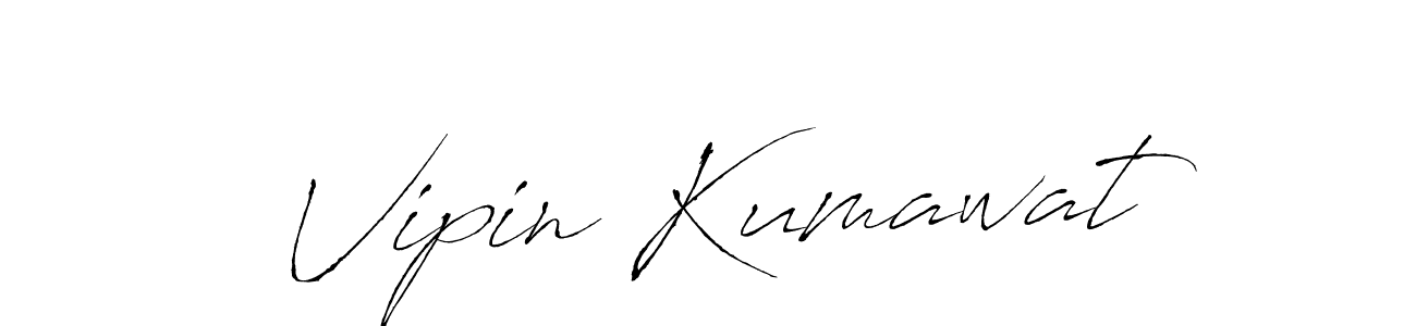 How to make Vipin Kumawat name signature. Use Antro_Vectra style for creating short signs online. This is the latest handwritten sign. Vipin Kumawat signature style 6 images and pictures png
