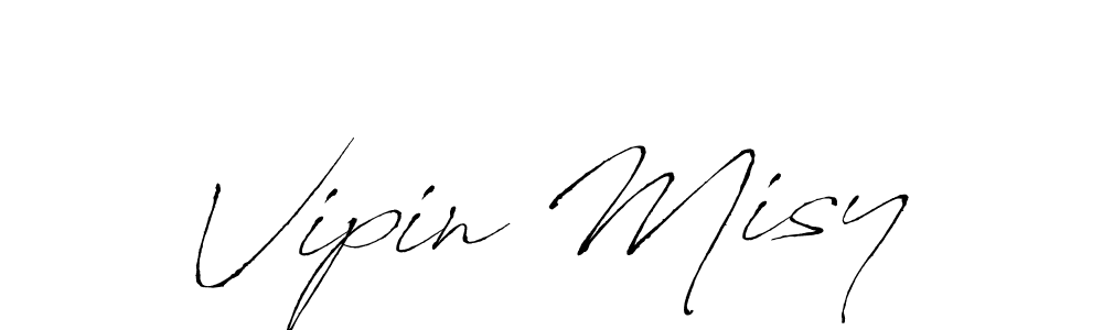 Make a beautiful signature design for name Vipin Misy. With this signature (Antro_Vectra) style, you can create a handwritten signature for free. Vipin Misy signature style 6 images and pictures png