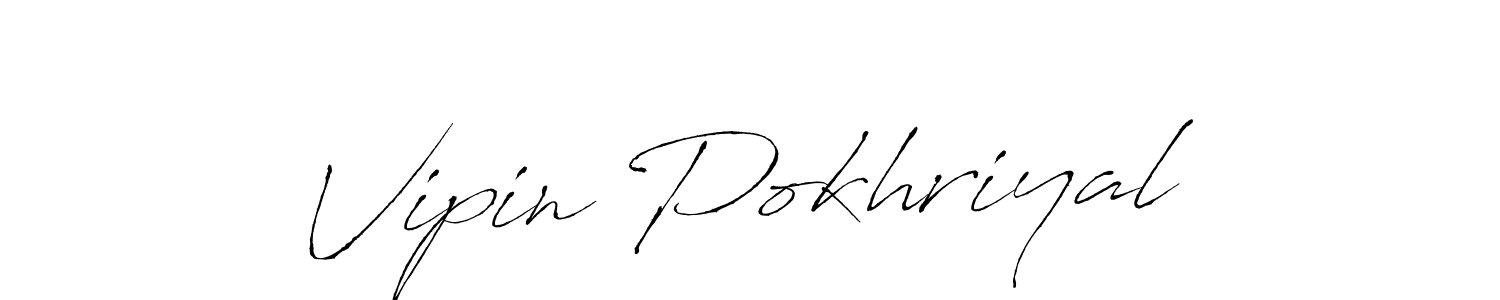 Vipin Pokhriyal stylish signature style. Best Handwritten Sign (Antro_Vectra) for my name. Handwritten Signature Collection Ideas for my name Vipin Pokhriyal. Vipin Pokhriyal signature style 6 images and pictures png