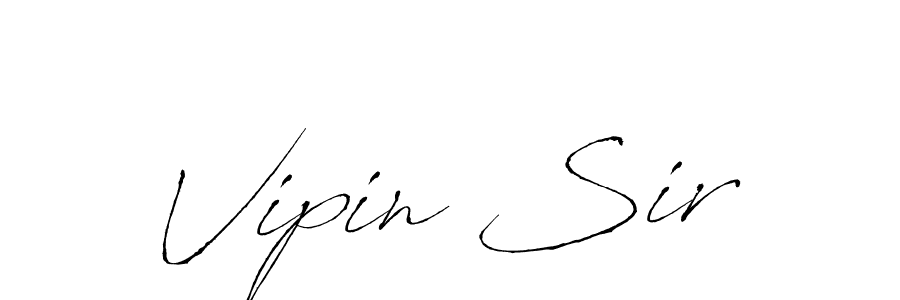 Vipin Sir stylish signature style. Best Handwritten Sign (Antro_Vectra) for my name. Handwritten Signature Collection Ideas for my name Vipin Sir. Vipin Sir signature style 6 images and pictures png