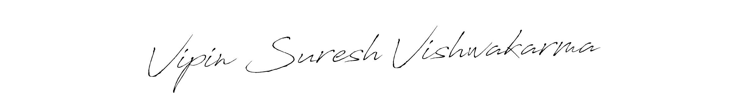 How to make Vipin Suresh Vishwakarma signature? Antro_Vectra is a professional autograph style. Create handwritten signature for Vipin Suresh Vishwakarma name. Vipin Suresh Vishwakarma signature style 6 images and pictures png