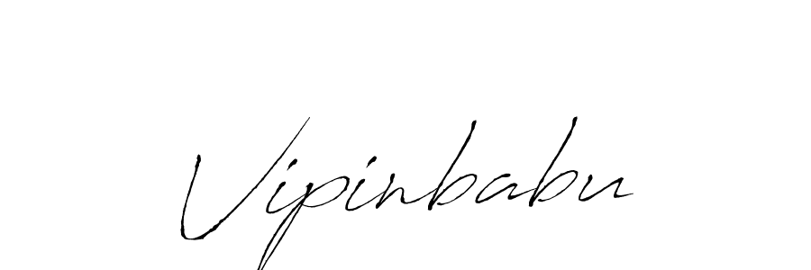 Vipinbabu stylish signature style. Best Handwritten Sign (Antro_Vectra) for my name. Handwritten Signature Collection Ideas for my name Vipinbabu. Vipinbabu signature style 6 images and pictures png