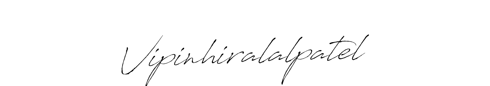 Create a beautiful signature design for name Vipinhiralalpatel. With this signature (Antro_Vectra) fonts, you can make a handwritten signature for free. Vipinhiralalpatel signature style 6 images and pictures png