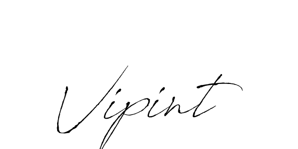 Vipint stylish signature style. Best Handwritten Sign (Antro_Vectra) for my name. Handwritten Signature Collection Ideas for my name Vipint. Vipint signature style 6 images and pictures png