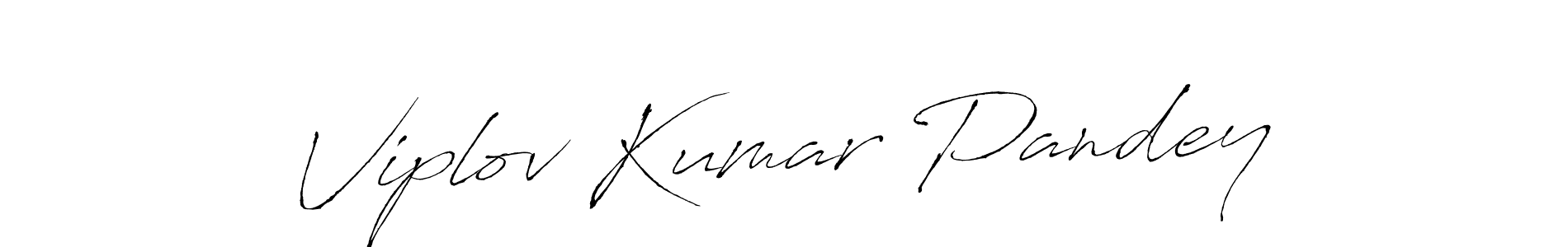 Antro_Vectra is a professional signature style that is perfect for those who want to add a touch of class to their signature. It is also a great choice for those who want to make their signature more unique. Get Viplov Kumar Pandey name to fancy signature for free. Viplov Kumar Pandey signature style 6 images and pictures png