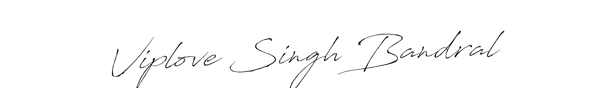 How to make Viplove Singh Bandral signature? Antro_Vectra is a professional autograph style. Create handwritten signature for Viplove Singh Bandral name. Viplove Singh Bandral signature style 6 images and pictures png