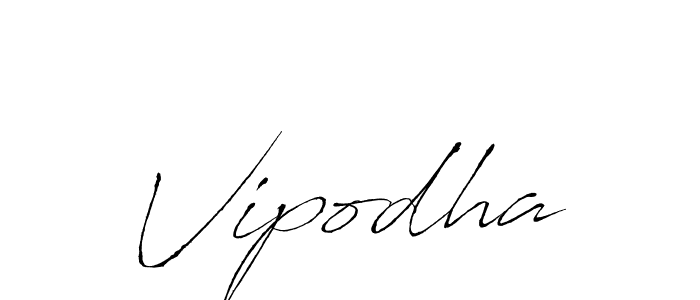 Make a beautiful signature design for name Vipodha. With this signature (Antro_Vectra) style, you can create a handwritten signature for free. Vipodha signature style 6 images and pictures png