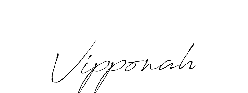 Make a beautiful signature design for name Vipponah. With this signature (Antro_Vectra) style, you can create a handwritten signature for free. Vipponah signature style 6 images and pictures png