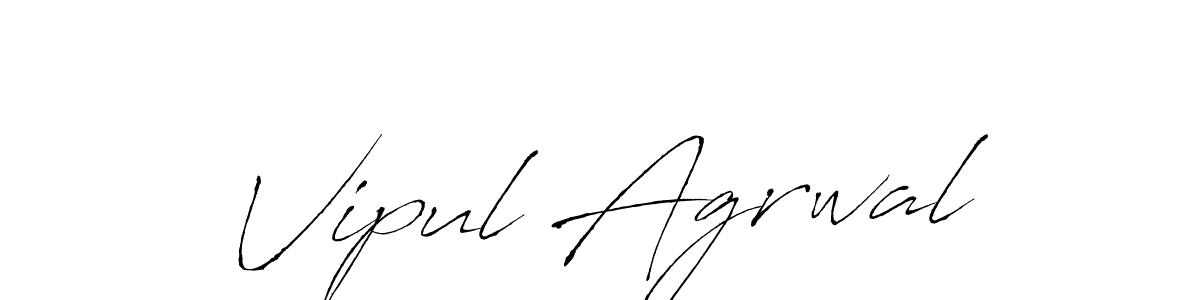 How to make Vipul Agrwal signature? Antro_Vectra is a professional autograph style. Create handwritten signature for Vipul Agrwal name. Vipul Agrwal signature style 6 images and pictures png