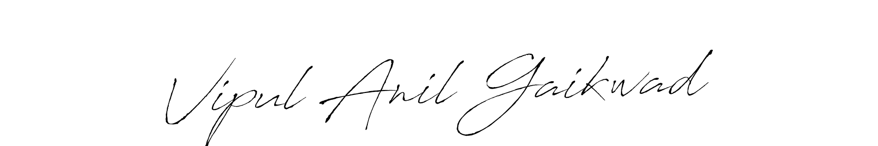 How to make Vipul Anil Gaikwad signature? Antro_Vectra is a professional autograph style. Create handwritten signature for Vipul Anil Gaikwad name. Vipul Anil Gaikwad signature style 6 images and pictures png