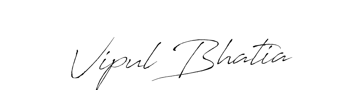 Also You can easily find your signature by using the search form. We will create Vipul Bhatia name handwritten signature images for you free of cost using Antro_Vectra sign style. Vipul Bhatia signature style 6 images and pictures png