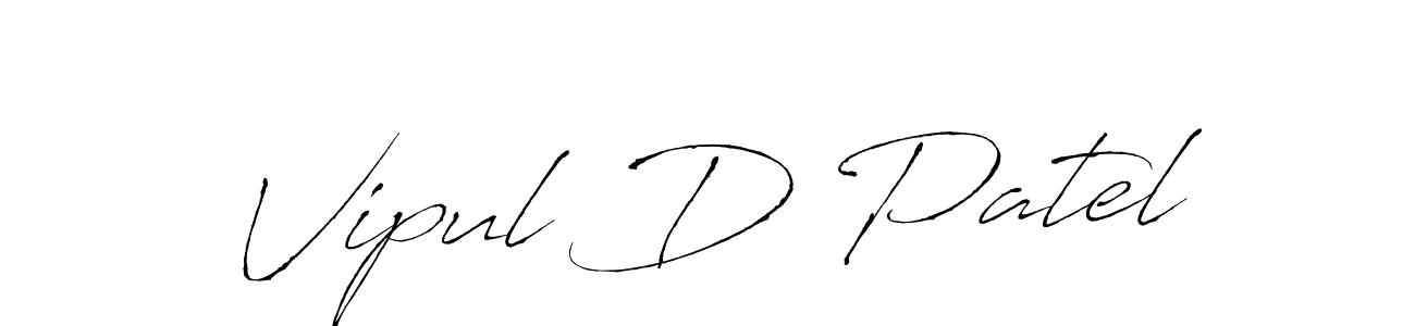 You should practise on your own different ways (Antro_Vectra) to write your name (Vipul D Patel) in signature. don't let someone else do it for you. Vipul D Patel signature style 6 images and pictures png