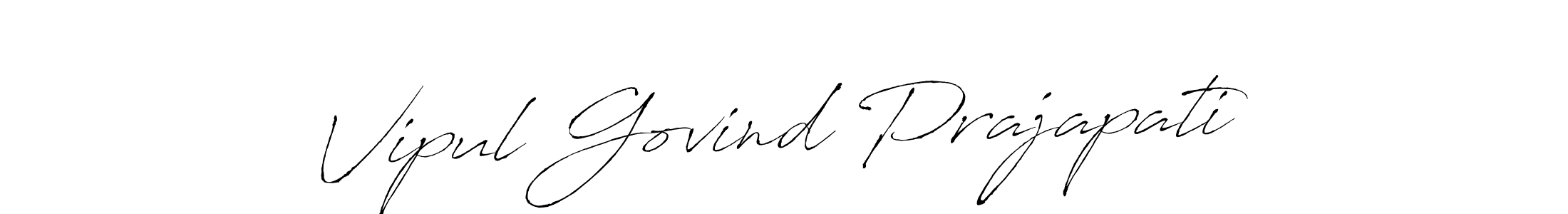 It looks lik you need a new signature style for name Vipul Govind Prajapati. Design unique handwritten (Antro_Vectra) signature with our free signature maker in just a few clicks. Vipul Govind Prajapati signature style 6 images and pictures png