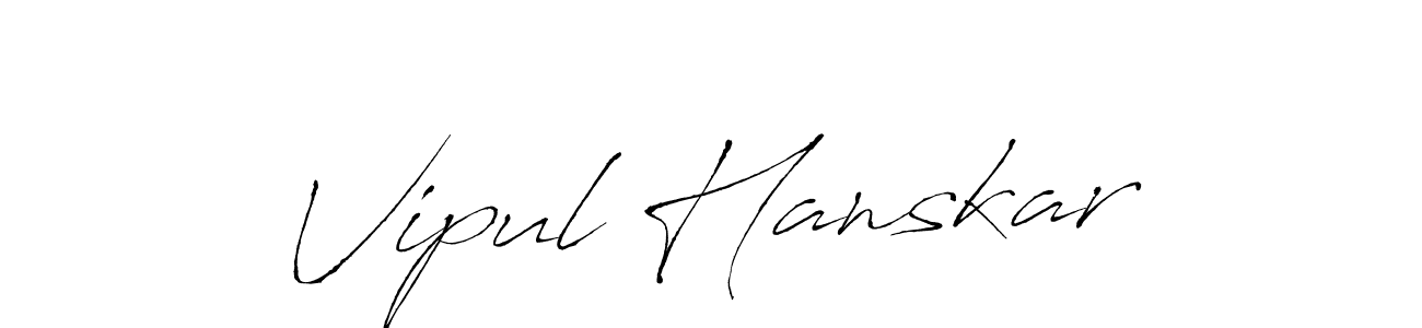 Use a signature maker to create a handwritten signature online. With this signature software, you can design (Antro_Vectra) your own signature for name Vipul Hanskar. Vipul Hanskar signature style 6 images and pictures png