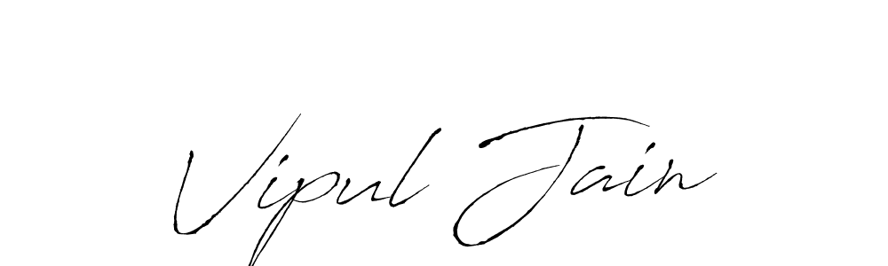 Make a beautiful signature design for name Vipul Jain. With this signature (Antro_Vectra) style, you can create a handwritten signature for free. Vipul Jain signature style 6 images and pictures png
