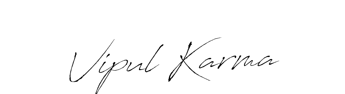 Also You can easily find your signature by using the search form. We will create Vipul Karma name handwritten signature images for you free of cost using Antro_Vectra sign style. Vipul Karma signature style 6 images and pictures png