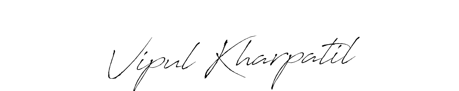 Vipul Kharpatil stylish signature style. Best Handwritten Sign (Antro_Vectra) for my name. Handwritten Signature Collection Ideas for my name Vipul Kharpatil. Vipul Kharpatil signature style 6 images and pictures png