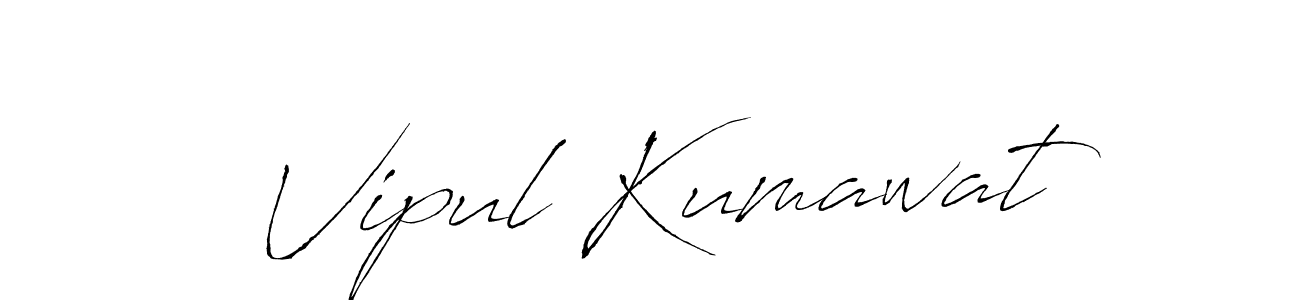 Make a beautiful signature design for name Vipul Kumawat. With this signature (Antro_Vectra) style, you can create a handwritten signature for free. Vipul Kumawat signature style 6 images and pictures png
