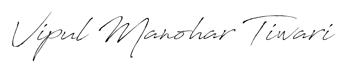 Make your name Vipul Manohar Tiwari memorable on every contract using Antro_Vectra autograph style. Instant transparent background export available. Vipul Manohar Tiwari signature style 6 images and pictures png