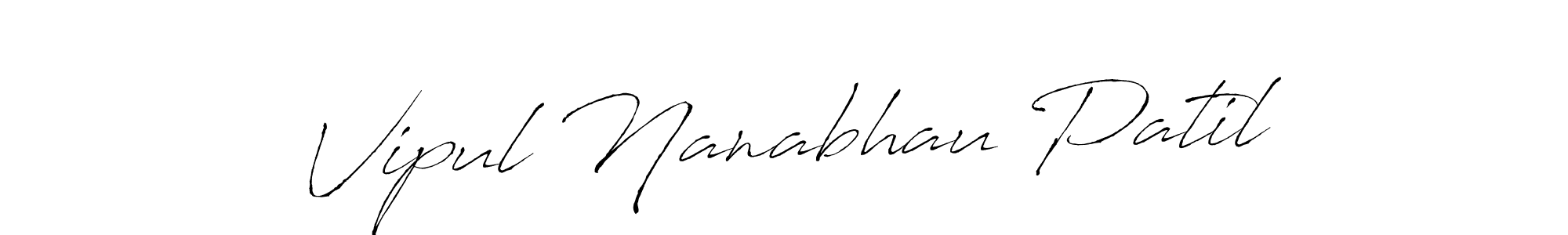Vipul Nanabhau Patil stylish signature style. Best Handwritten Sign (Antro_Vectra) for my name. Handwritten Signature Collection Ideas for my name Vipul Nanabhau Patil. Vipul Nanabhau Patil signature style 6 images and pictures png