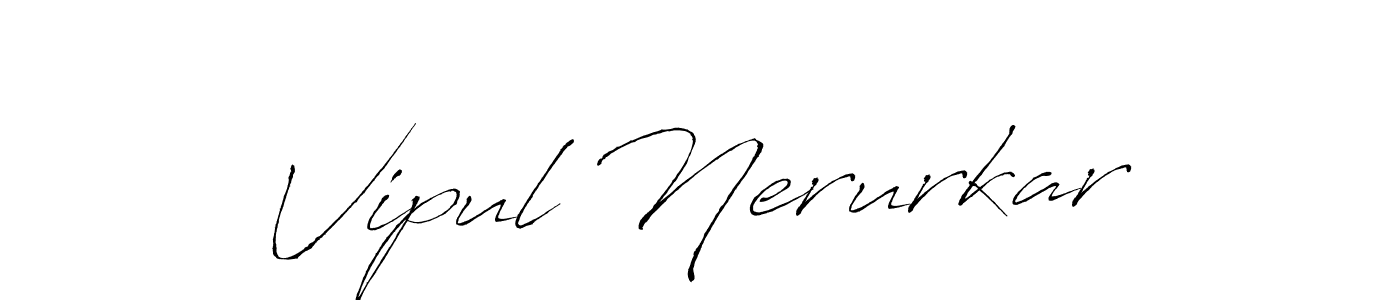 Create a beautiful signature design for name Vipul Nerurkar. With this signature (Antro_Vectra) fonts, you can make a handwritten signature for free. Vipul Nerurkar signature style 6 images and pictures png