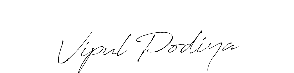 Best and Professional Signature Style for Vipul Podiya. Antro_Vectra Best Signature Style Collection. Vipul Podiya signature style 6 images and pictures png