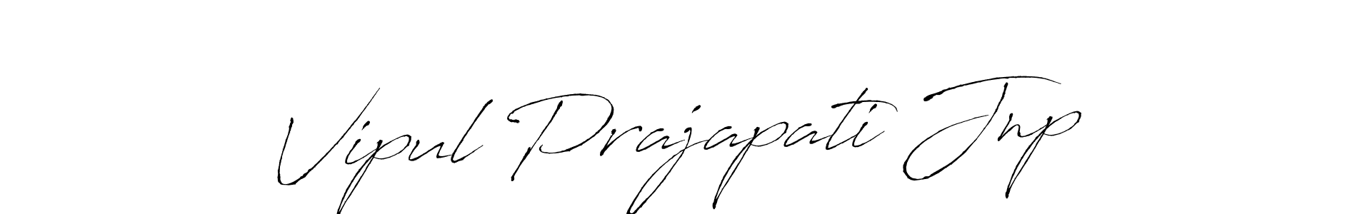 How to make Vipul Prajapati Jnp signature? Antro_Vectra is a professional autograph style. Create handwritten signature for Vipul Prajapati Jnp name. Vipul Prajapati Jnp signature style 6 images and pictures png