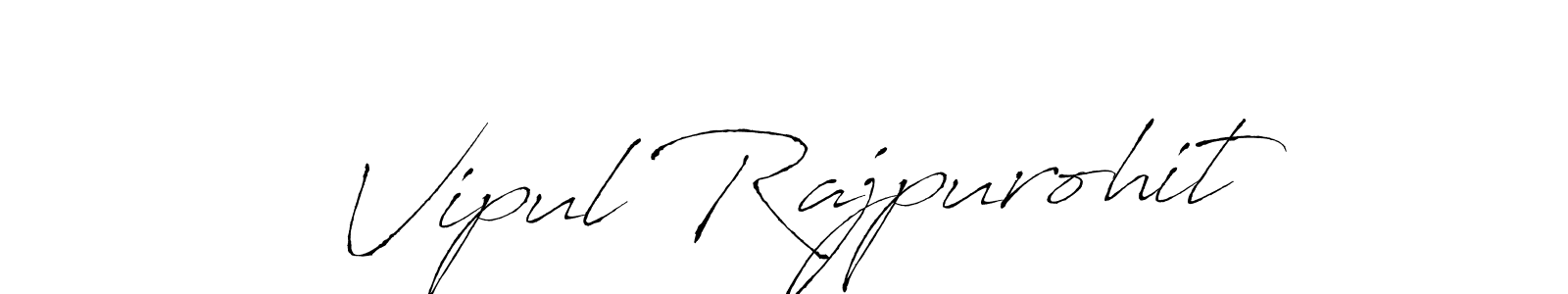 Design your own signature with our free online signature maker. With this signature software, you can create a handwritten (Antro_Vectra) signature for name Vipul Rajpurohit. Vipul Rajpurohit signature style 6 images and pictures png