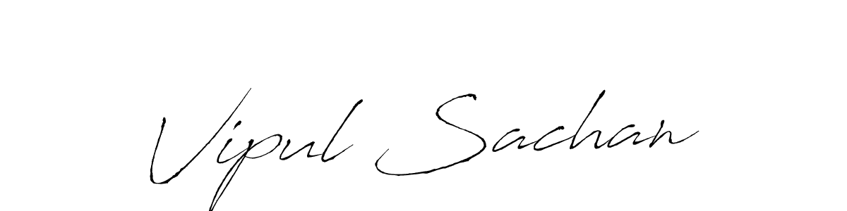 How to make Vipul Sachan signature? Antro_Vectra is a professional autograph style. Create handwritten signature for Vipul Sachan name. Vipul Sachan signature style 6 images and pictures png