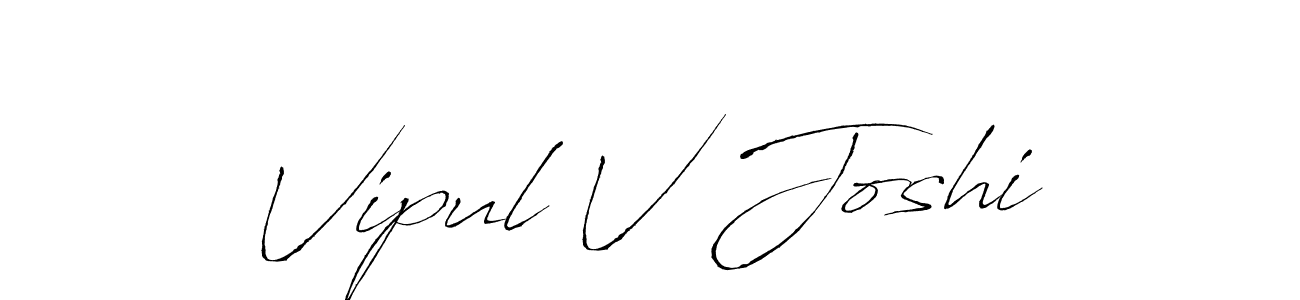 It looks lik you need a new signature style for name Vipul V Joshi. Design unique handwritten (Antro_Vectra) signature with our free signature maker in just a few clicks. Vipul V Joshi signature style 6 images and pictures png