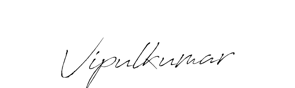 Vipulkumar stylish signature style. Best Handwritten Sign (Antro_Vectra) for my name. Handwritten Signature Collection Ideas for my name Vipulkumar. Vipulkumar signature style 6 images and pictures png