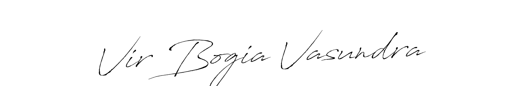 Make a beautiful signature design for name Vir Bogia Vasundra. With this signature (Antro_Vectra) style, you can create a handwritten signature for free. Vir Bogia Vasundra signature style 6 images and pictures png