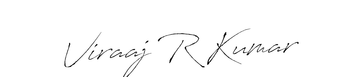 Antro_Vectra is a professional signature style that is perfect for those who want to add a touch of class to their signature. It is also a great choice for those who want to make their signature more unique. Get Viraaj R Kumar name to fancy signature for free. Viraaj R Kumar signature style 6 images and pictures png