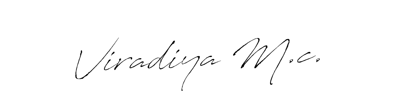 This is the best signature style for the Viradiya M.c. name. Also you like these signature font (Antro_Vectra). Mix name signature. Viradiya M.c. signature style 6 images and pictures png