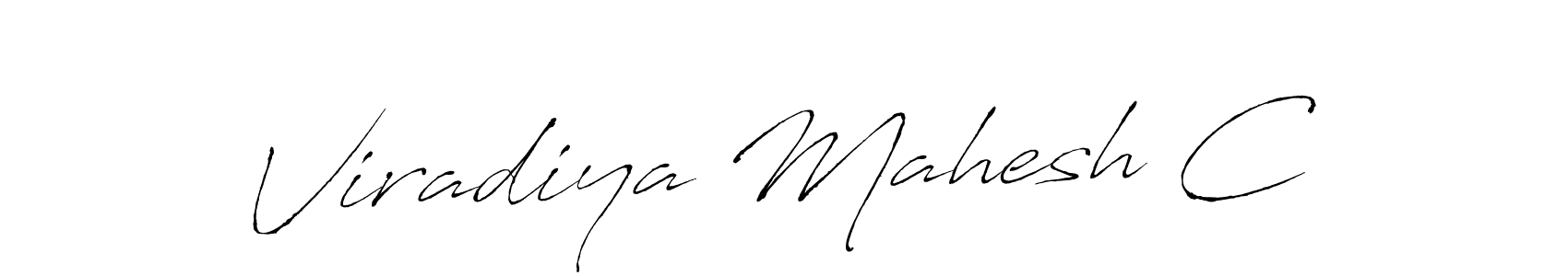 Create a beautiful signature design for name Viradiya Mahesh C. With this signature (Antro_Vectra) fonts, you can make a handwritten signature for free. Viradiya Mahesh C signature style 6 images and pictures png