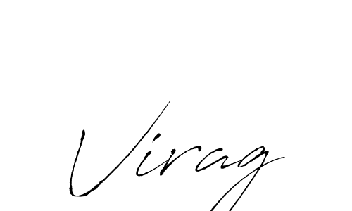 Make a beautiful signature design for name Virag. With this signature (Antro_Vectra) style, you can create a handwritten signature for free. Virag signature style 6 images and pictures png