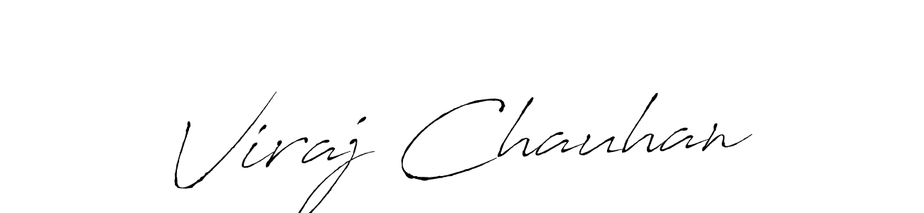 Use a signature maker to create a handwritten signature online. With this signature software, you can design (Antro_Vectra) your own signature for name Viraj Chauhan. Viraj Chauhan signature style 6 images and pictures png