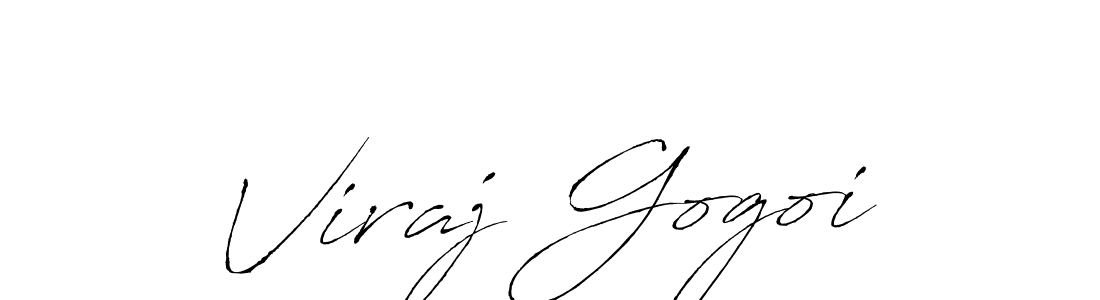 Design your own signature with our free online signature maker. With this signature software, you can create a handwritten (Antro_Vectra) signature for name Viraj Gogoi. Viraj Gogoi signature style 6 images and pictures png