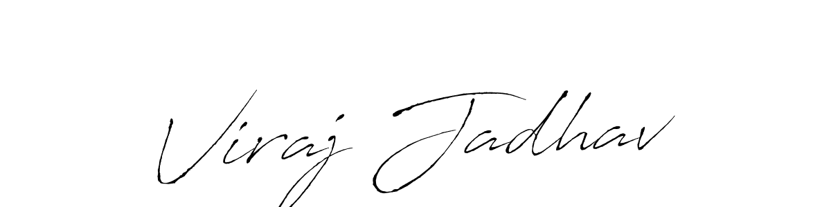 How to make Viraj Jadhav signature? Antro_Vectra is a professional autograph style. Create handwritten signature for Viraj Jadhav name. Viraj Jadhav signature style 6 images and pictures png