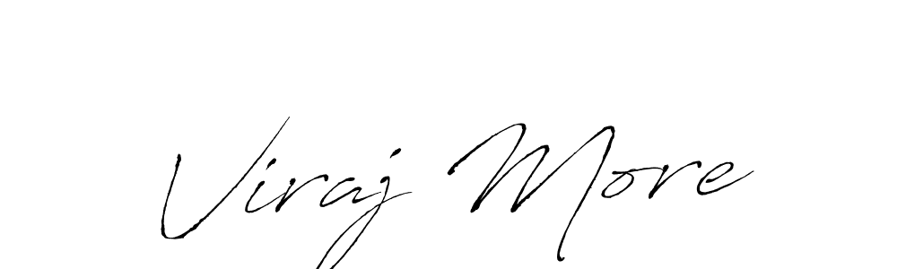 Use a signature maker to create a handwritten signature online. With this signature software, you can design (Antro_Vectra) your own signature for name Viraj More. Viraj More signature style 6 images and pictures png