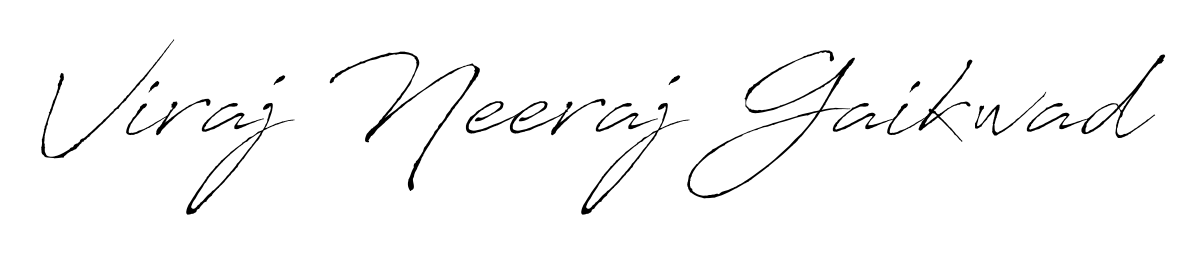 Explore multiple handwriting variations for Viraj Neeraj Gaikwad including this stunning Antro_Vectra design. Free to use across all platforms. Viraj Neeraj Gaikwad signature style 6 images and pictures png