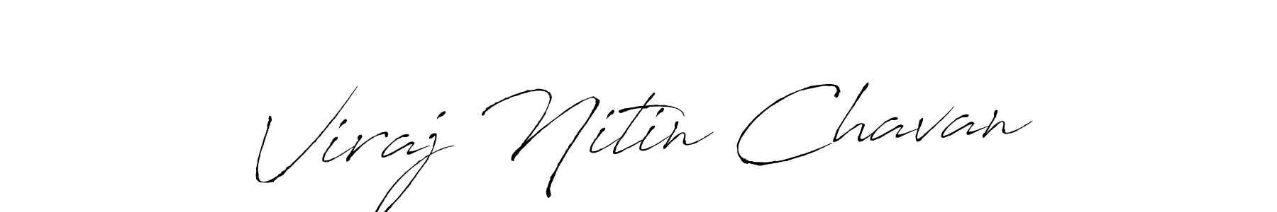 Viraj Nitin Chavan stylish signature style. Best Handwritten Sign (Antro_Vectra) for my name. Handwritten Signature Collection Ideas for my name Viraj Nitin Chavan. Viraj Nitin Chavan signature style 6 images and pictures png
