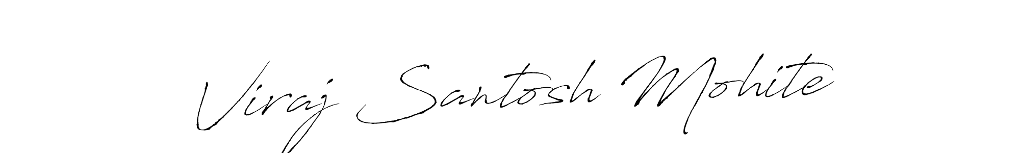 Viraj Santosh Mohite stylish signature style. Best Handwritten Sign (Antro_Vectra) for my name. Handwritten Signature Collection Ideas for my name Viraj Santosh Mohite. Viraj Santosh Mohite signature style 6 images and pictures png