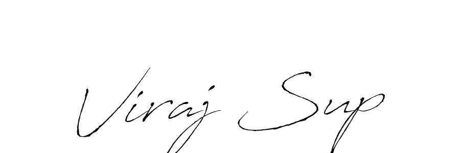 Viraj Sup stylish signature style. Best Handwritten Sign (Antro_Vectra) for my name. Handwritten Signature Collection Ideas for my name Viraj Sup. Viraj Sup signature style 6 images and pictures png