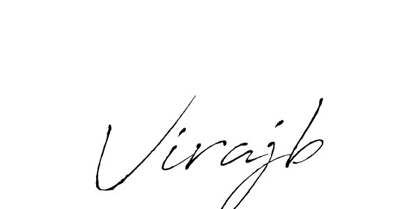 Make a beautiful signature design for name Virajb. With this signature (Antro_Vectra) style, you can create a handwritten signature for free. Virajb signature style 6 images and pictures png