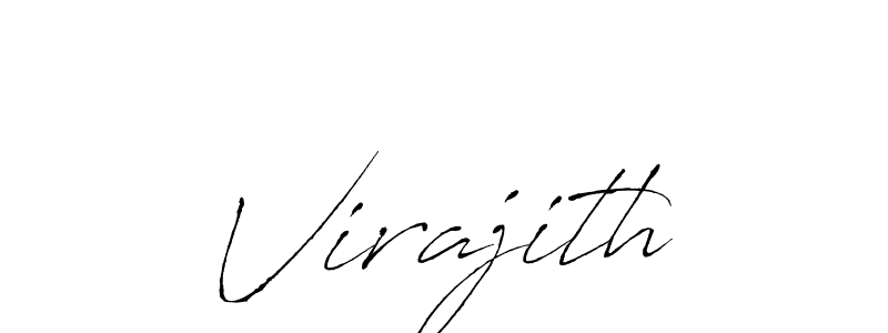 Make a beautiful signature design for name Virajith. With this signature (Antro_Vectra) style, you can create a handwritten signature for free. Virajith signature style 6 images and pictures png